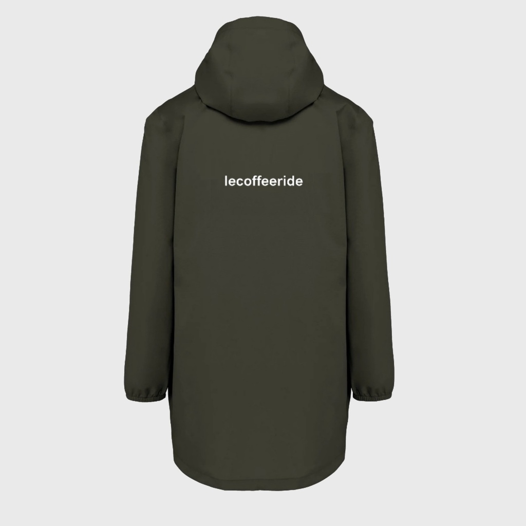 Parka Rain Jacket Khaki | Le Coffee Ride