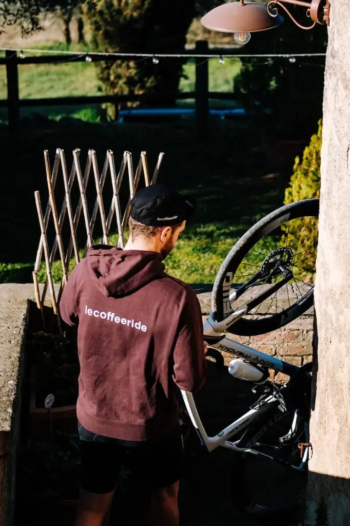 Hoodie Signature Red Brown