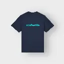 T-Shirt Signature Navy/Turquoise