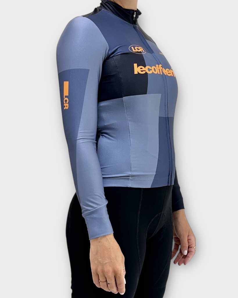 Mid Season Long Sleeve Blue Orange Women