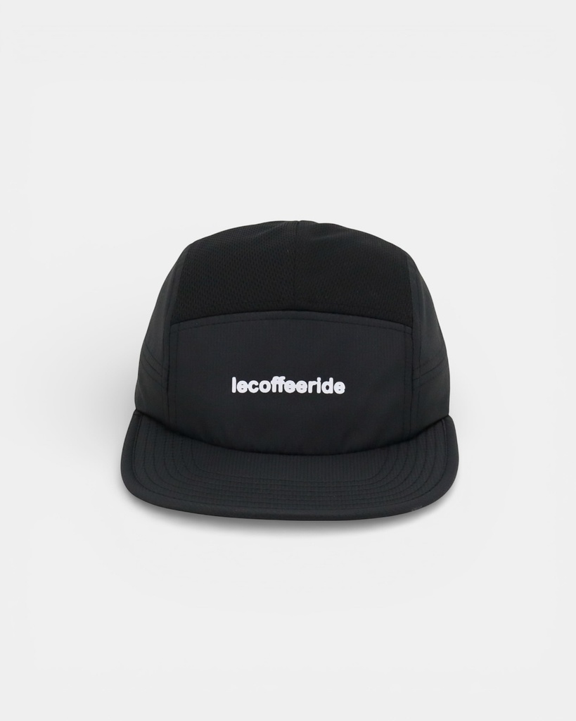 5 Panel Street Cap HTA Black