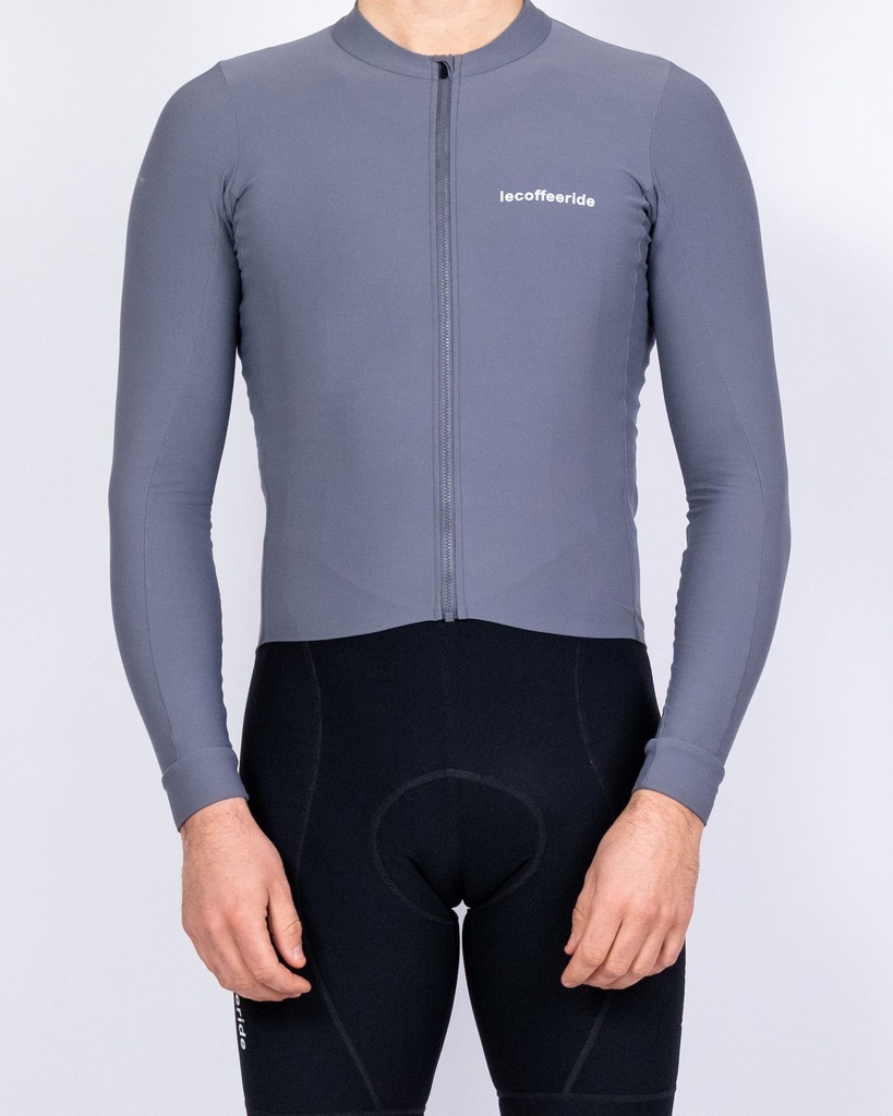 Mid Season Long Sleeve Logo Grey Men (XS)