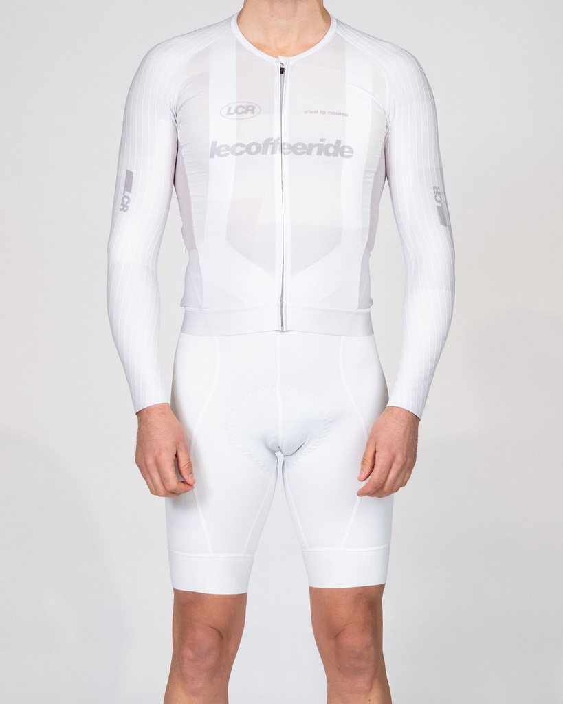 Aero Pro Long Sleeve Jersey CLC White Grey Men (XS)