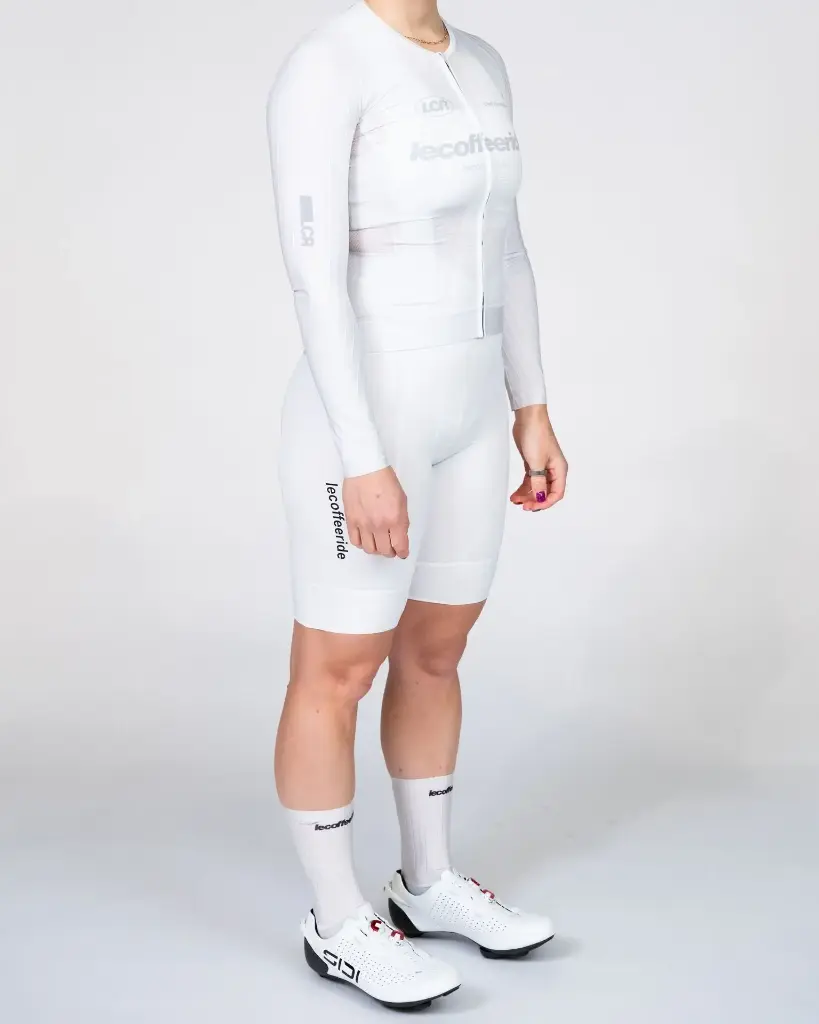 Aero Pro Long Sleeve Jersey CLC White Grey Women