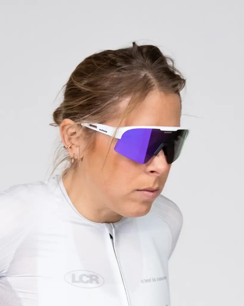 CLC Glasses White Purple Lens