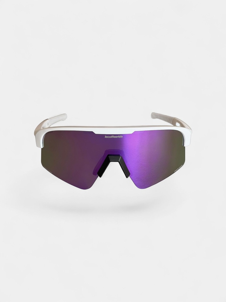 CLC Glasses White Purple Lens
