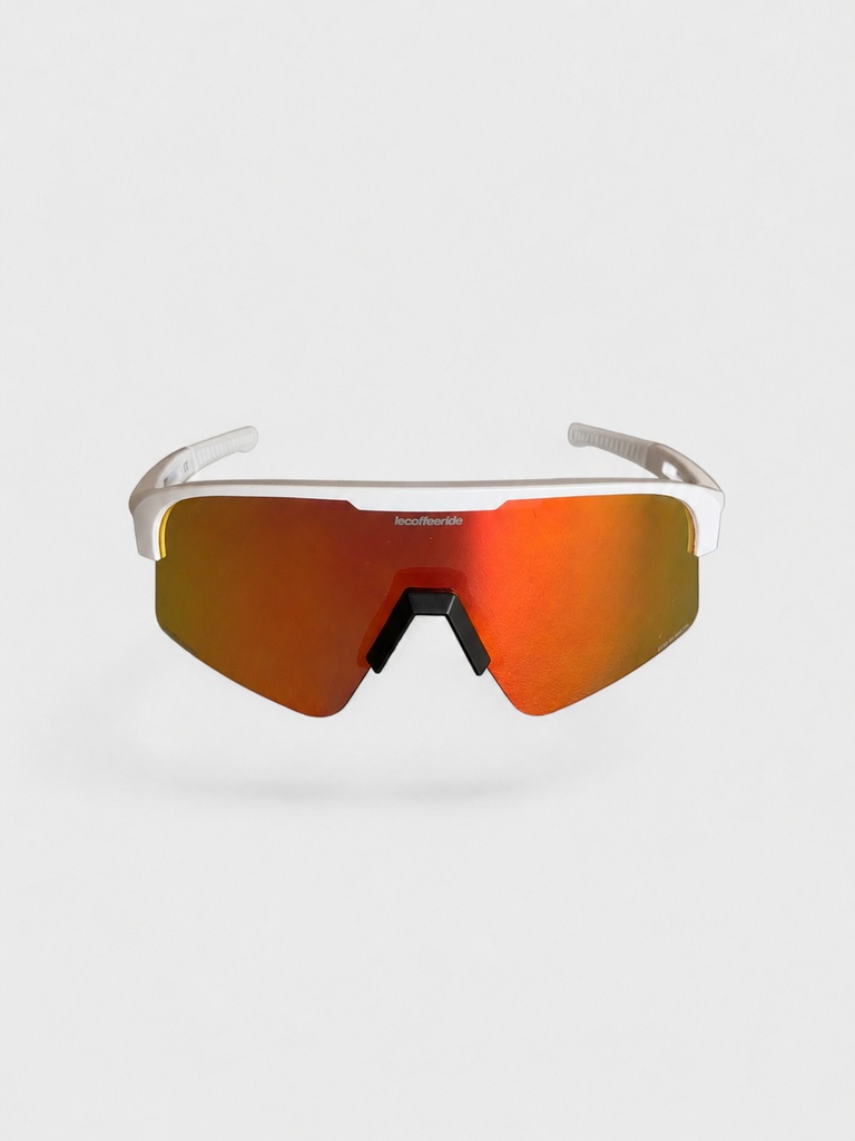 CLC Glasses White Red Lens