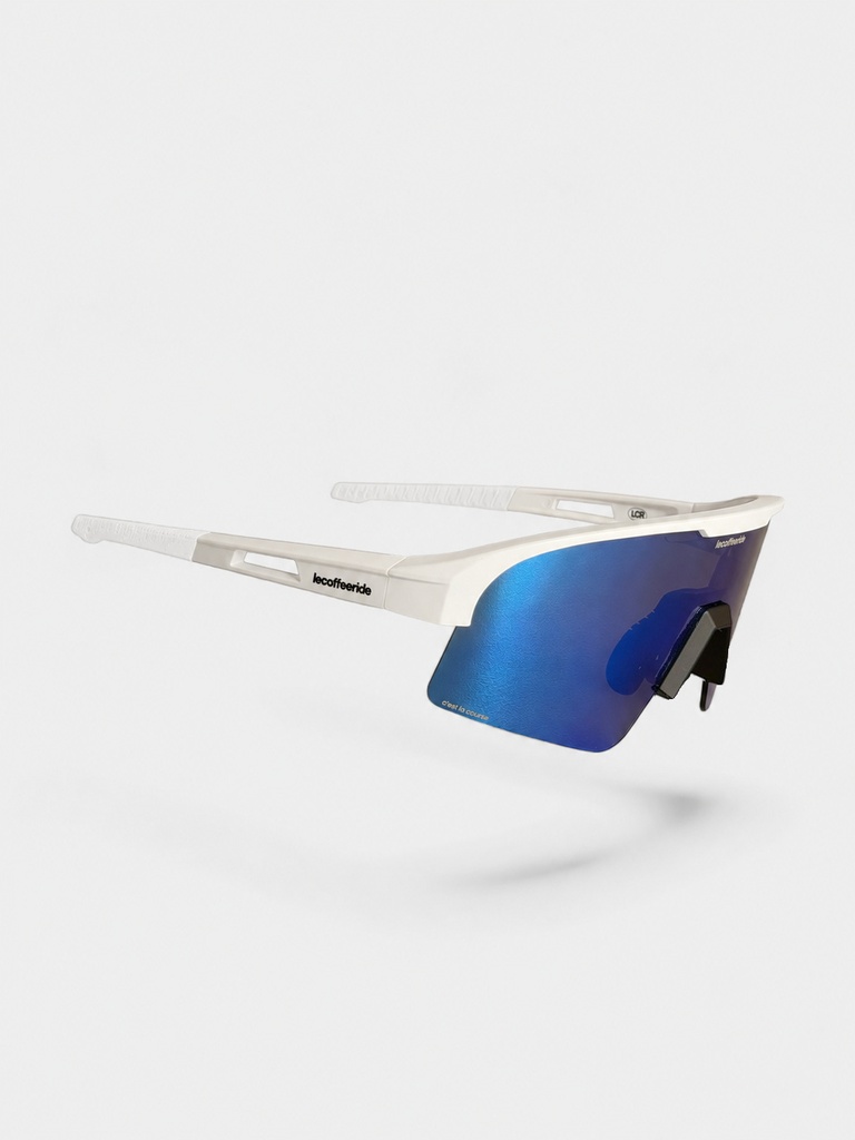 CLC Glasses White Blue Lens