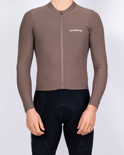 Mid Season Long Sleeve Logo Taupe Men